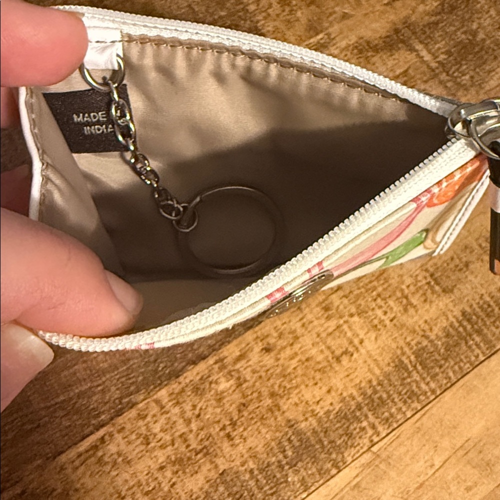 Coach Colorful Canvas Coin Pouch Keychain - Picture 3 of 4